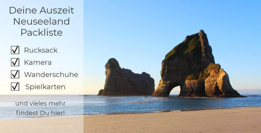 Auszeit Neuseeland Packliste