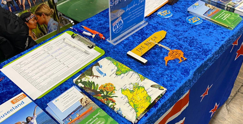 Auszeit Neuseeland Messe Auslage